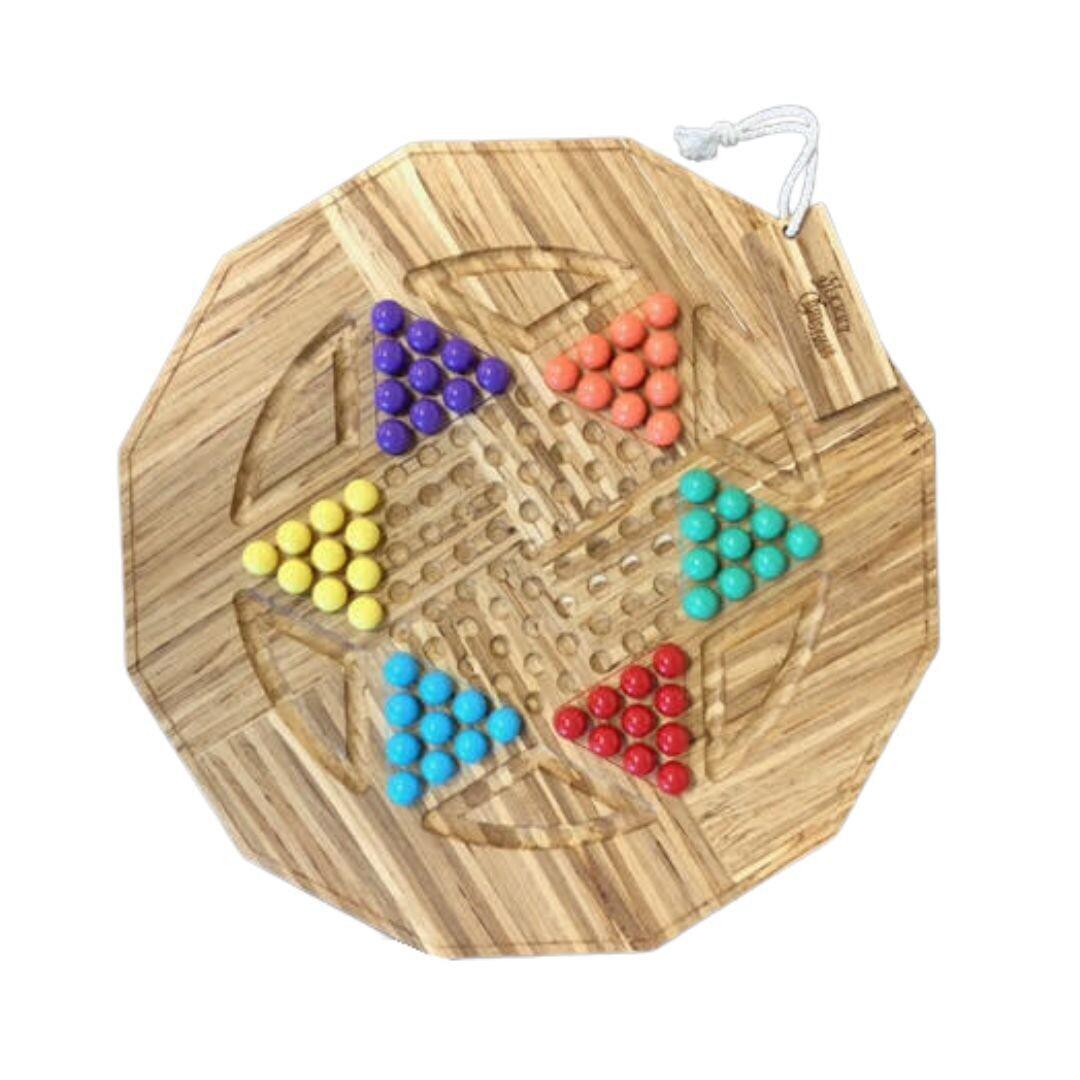 Chinese Checkers / Aggravation Board Game - Greenbriar Market + Refillery