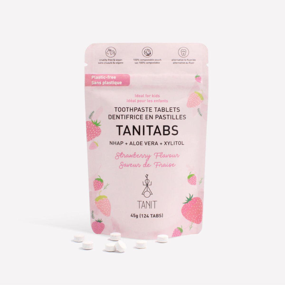 Tanitabs Toothpaste Tabs | Strawberry