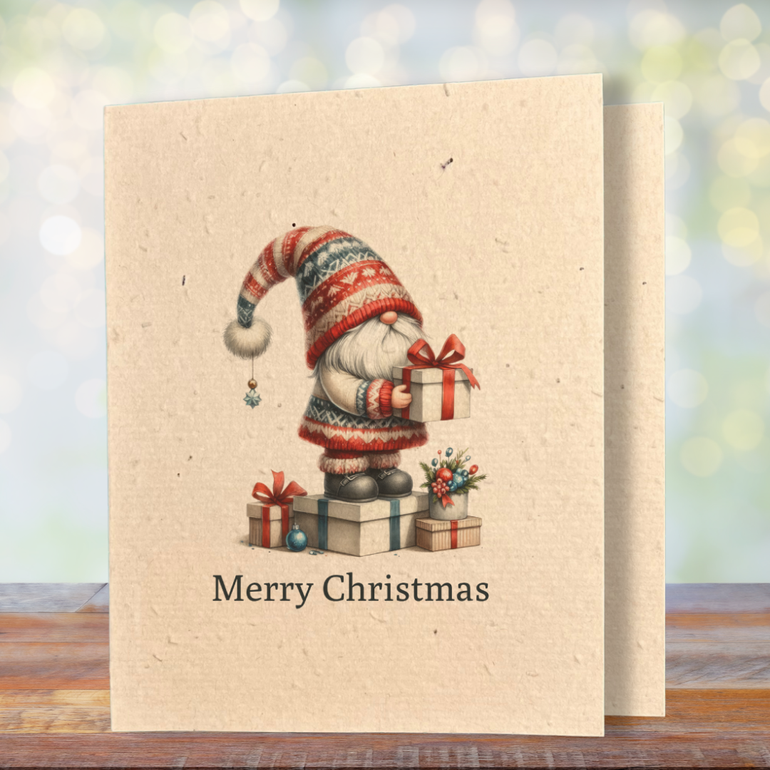 Christmas Greeting Card | Plantable Wild Flower Seed Paper - Greenbriar Market + Refillery