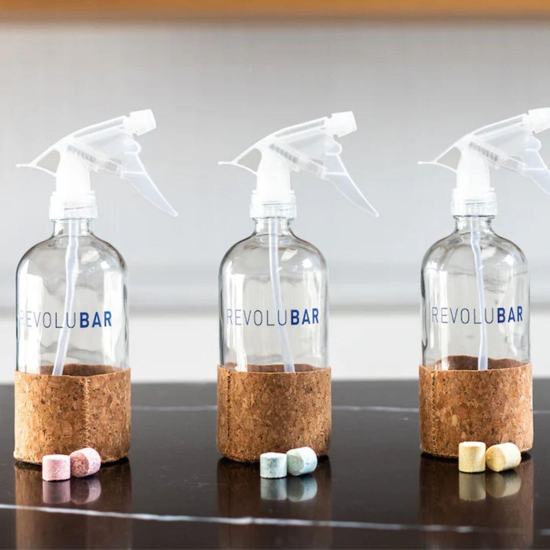 Glass Spray Bottle with Cork Base - Greenbriar Market + Refillery