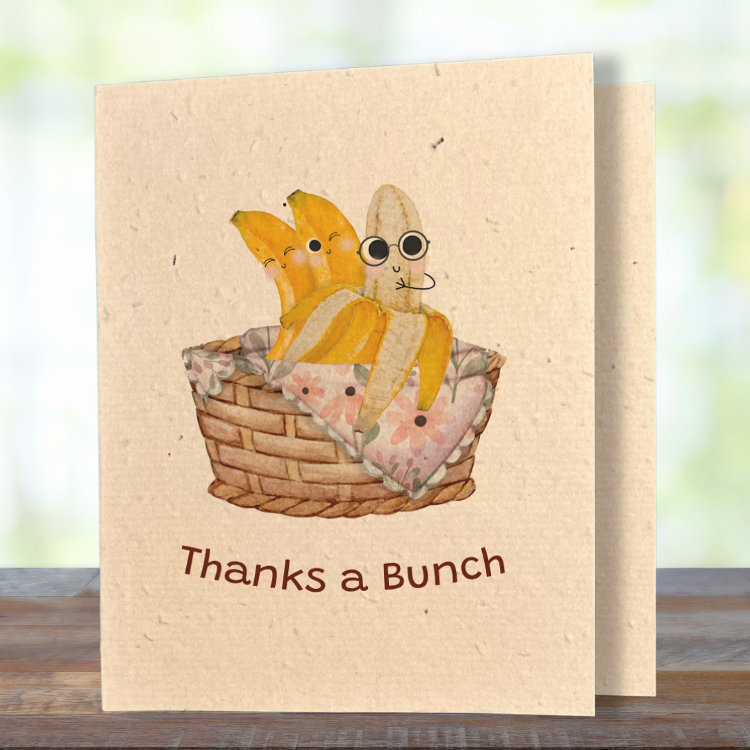 Thank You | Plantable Wild Flower Greeting Card - Greenbriar Market + Refillery
