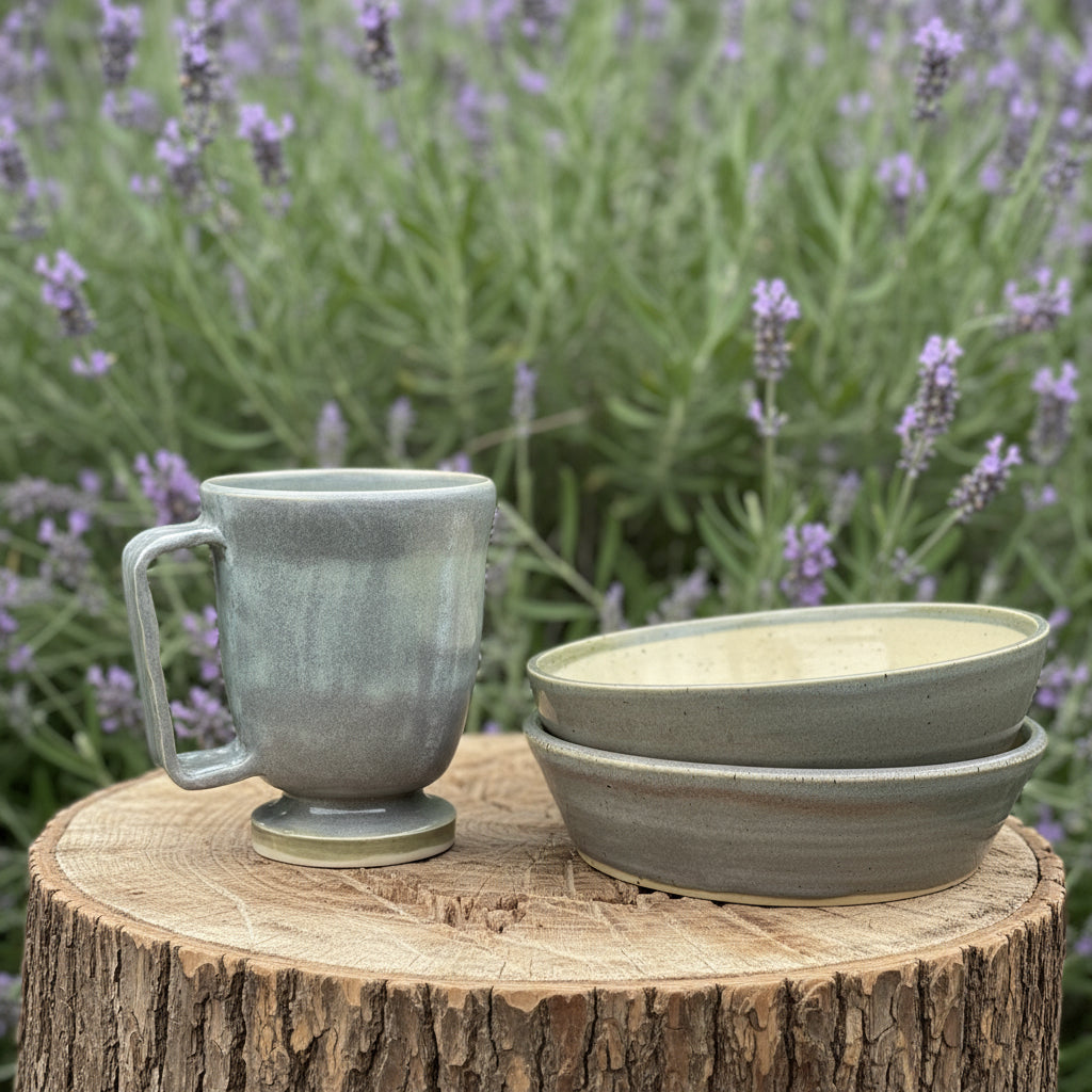 The Soft Sage Series | Ceramic Mug - Greenbriar Market + Refillery