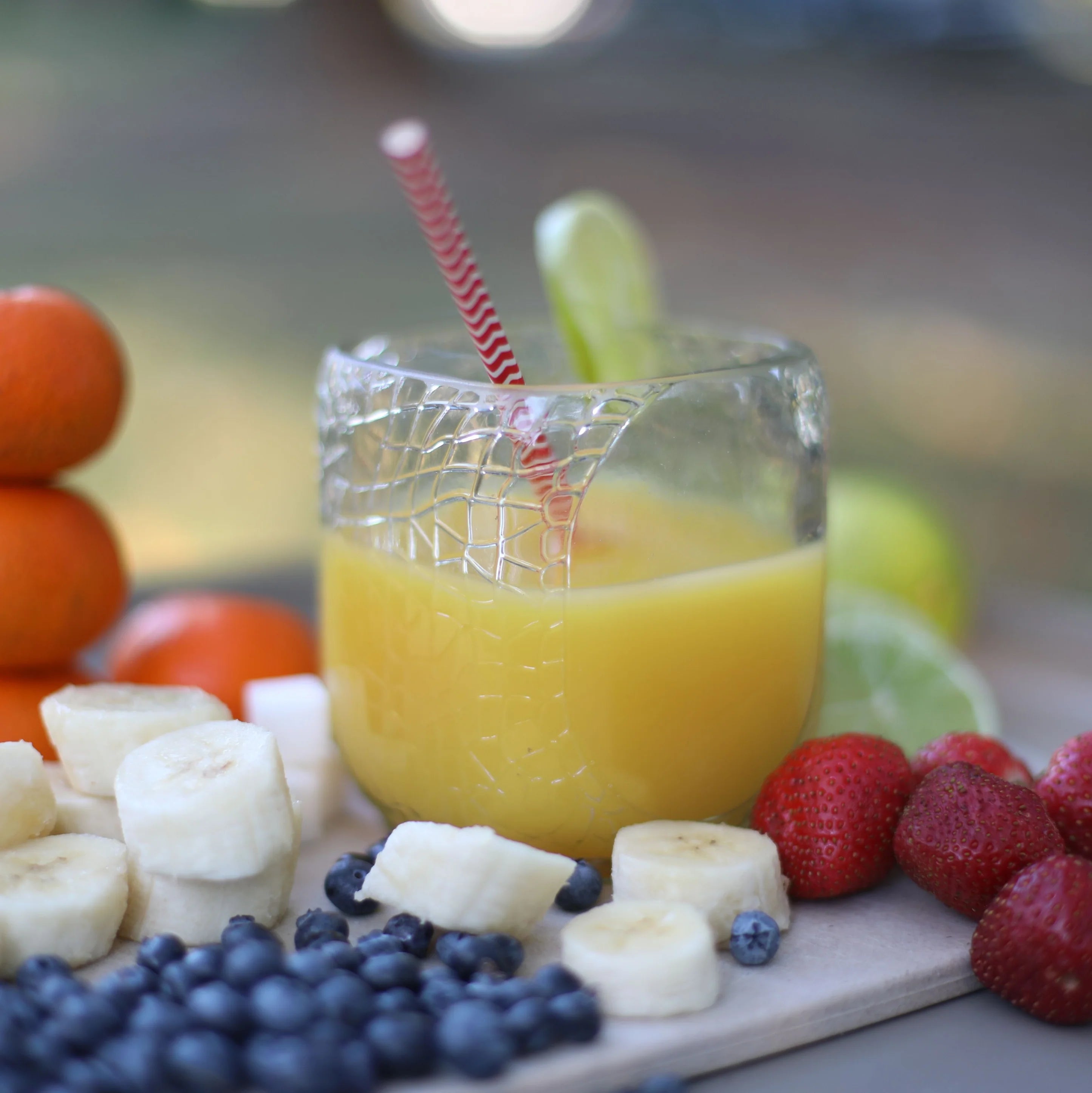 Old Monk Rum Drinking Glass - Greenbriar Market + Refillery