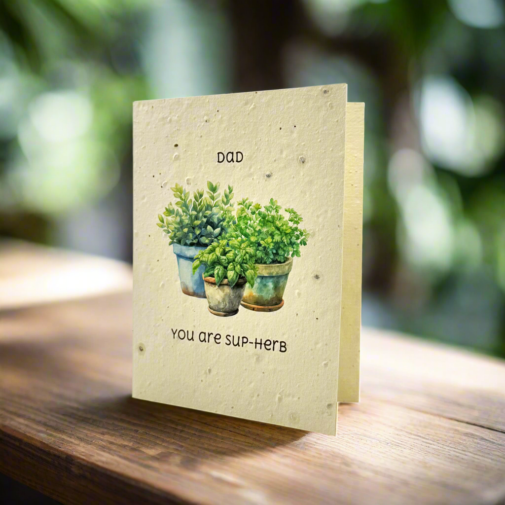 Greeting Cards with Sentiments | Plantable Herb Seed Paper - Greenbriar Market + Refillery