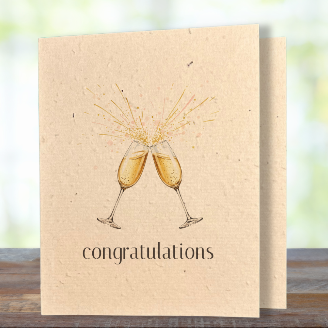 Congratulations | Plantable Wild Flower Greeting Card - Greenbriar Market + Refillery