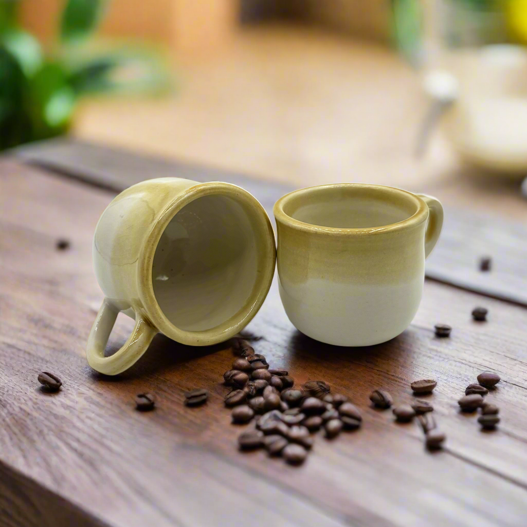 Espresso Mugs | Ceramic Mugs | Set of 2 - Greenbriar Market + Refillery