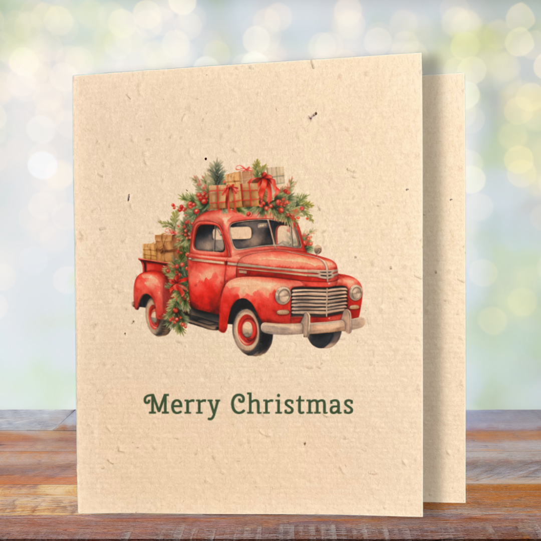 Christmas Greeting Card | Plantable Wild Flower Seed Paper - Greenbriar Market + Refillery