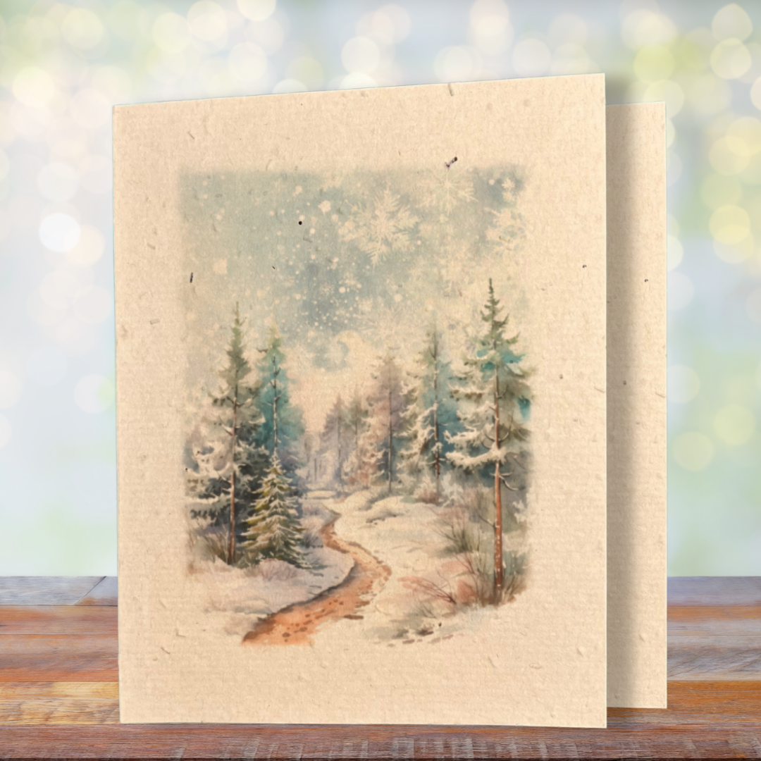 Winter Wishes | Plantable Wild Flower Greeting Card - Greenbriar Market + Refillery