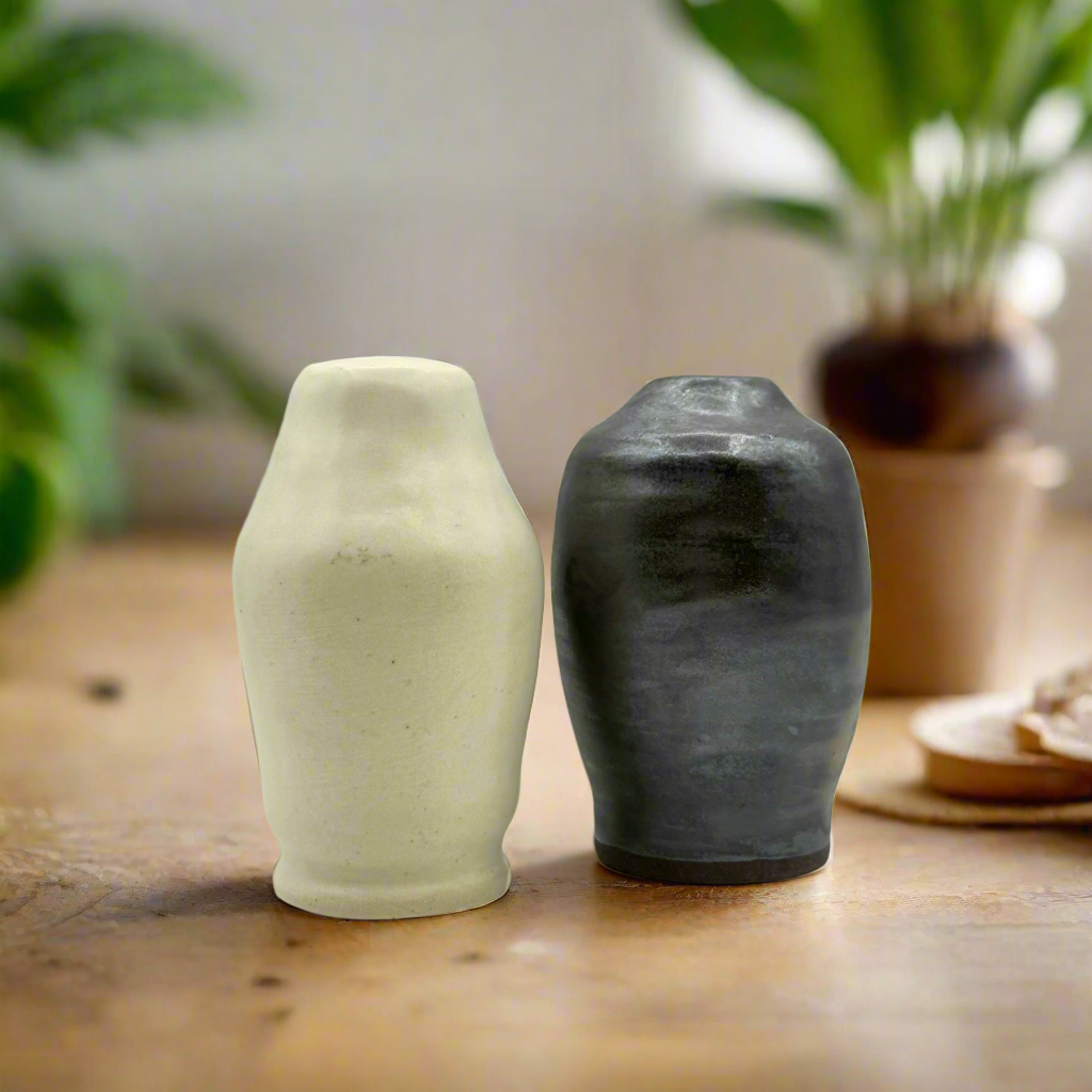 Ceramic Salt & Pepper Shakers - Greenbriar Market + Refillery