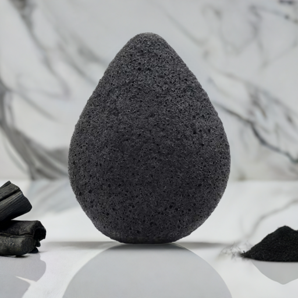 Aspera Cleanse + Detoxify Bamboo Charcoal Infused Konjac Facial Sponge