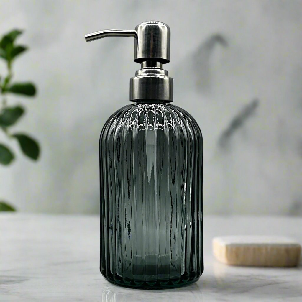 Colourful Glass Pump Bottle - Greenbriar Market + Refillery