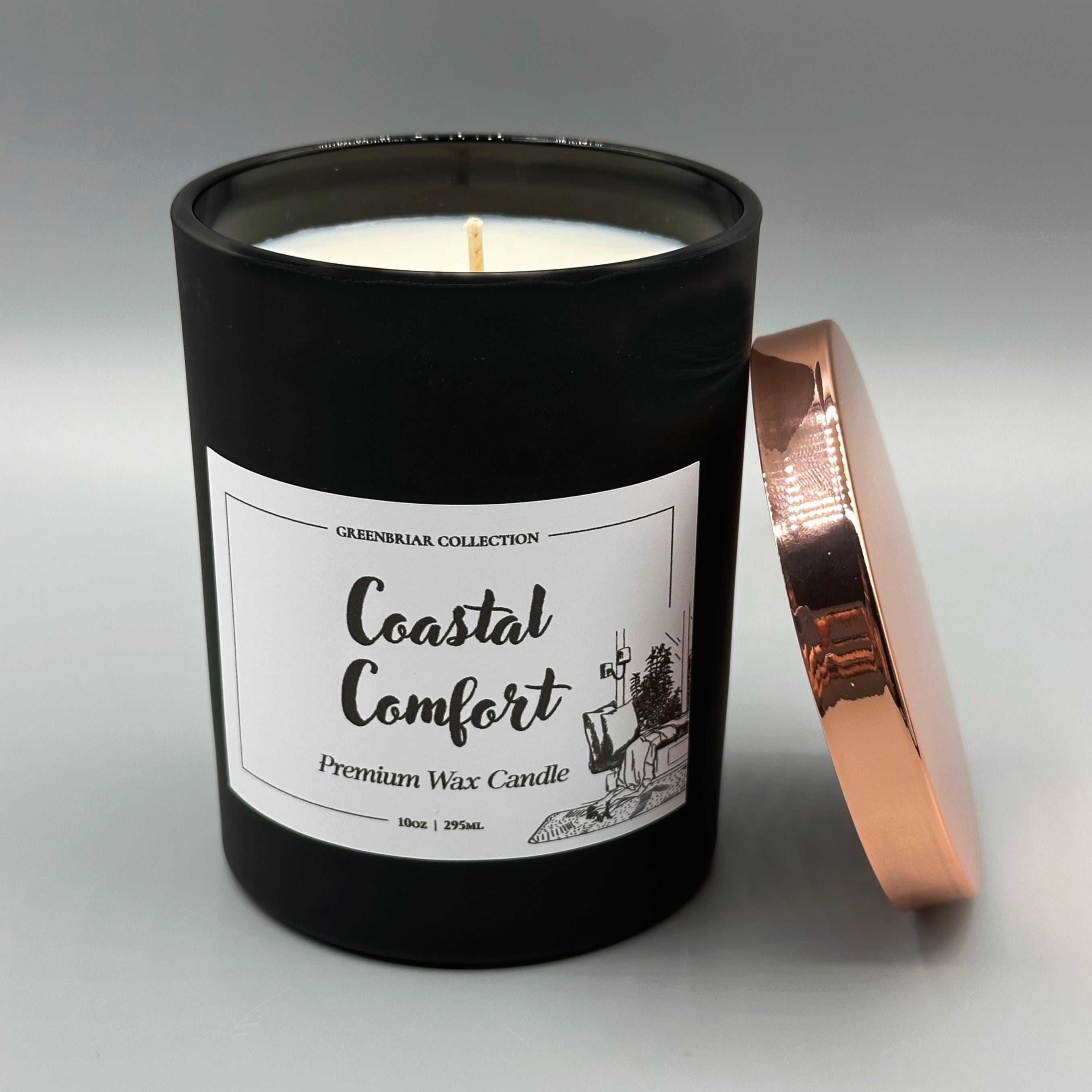 Premium Wax Candle | Coastal Comfort - Greenbriar Market + Refillery