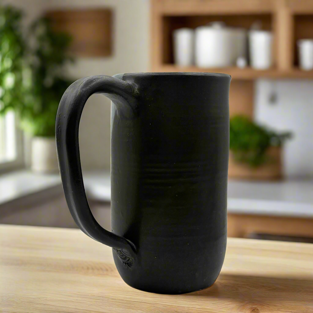 Ceramic Water Pitcher | Onyx Wave - Greenbriar Market + Refillery