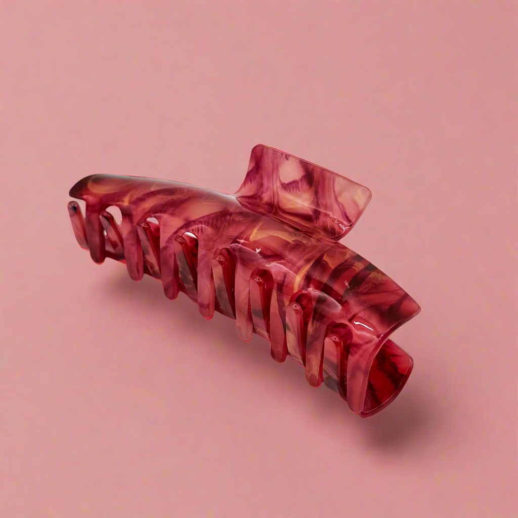 Sabrina | Large Marbled Hair Clip - Greenbriar Market + Refillery