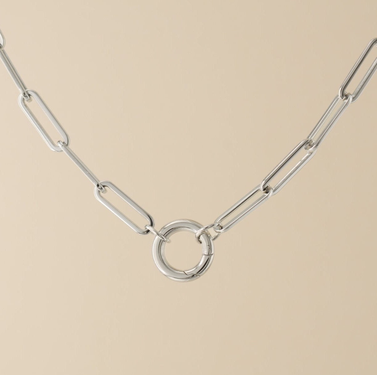 Paperclip Chain Charm Necklace - Greenbriar Market + Refillery