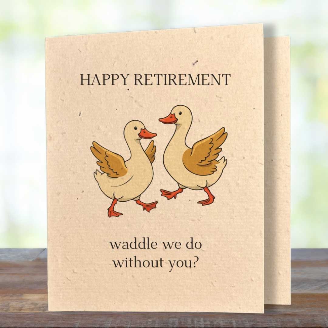 Retirement | Plantable Wild Flower Greeting Card - Greenbriar Market + Refillery