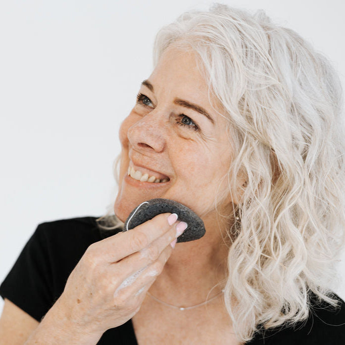 Konjac Facial Sponge | Cleanse + Detoxify - Greenbriar Market + Refillery