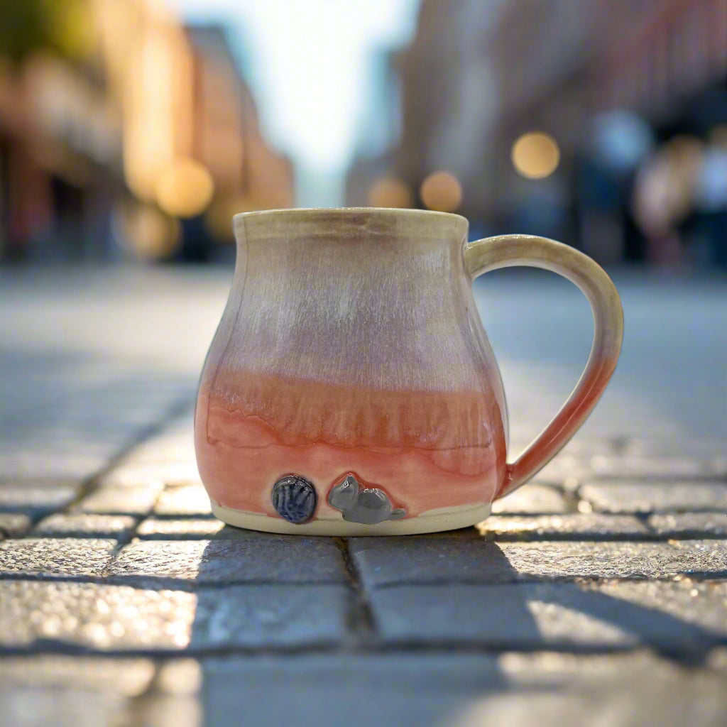 Laura Drysdale Ceramics Ceramic Mug Yarn Cats