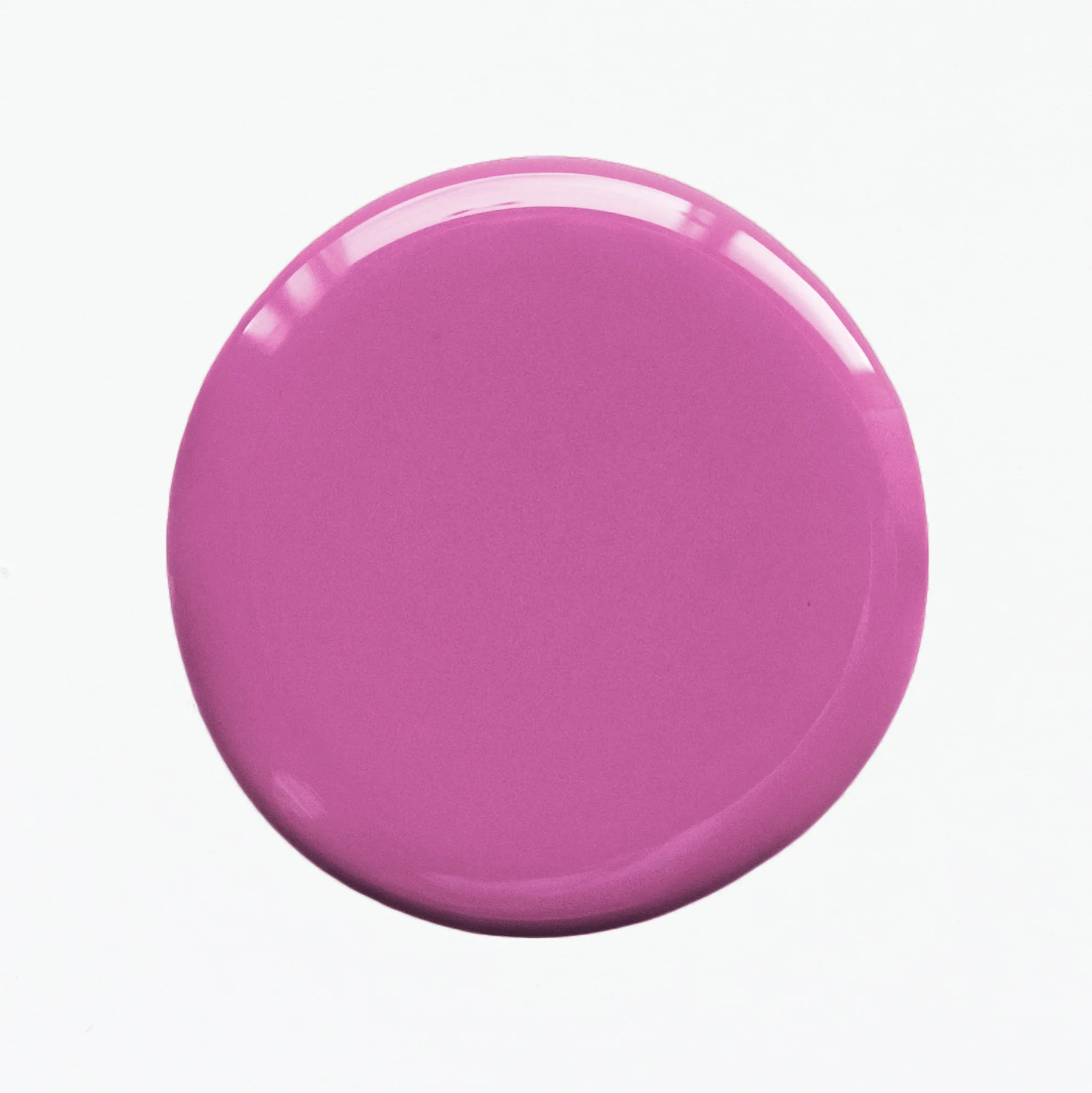 Swatch drop of BKIND Berrylicious polish – Calgary vegan nail colour in a bright blush purple with a glossy finish.