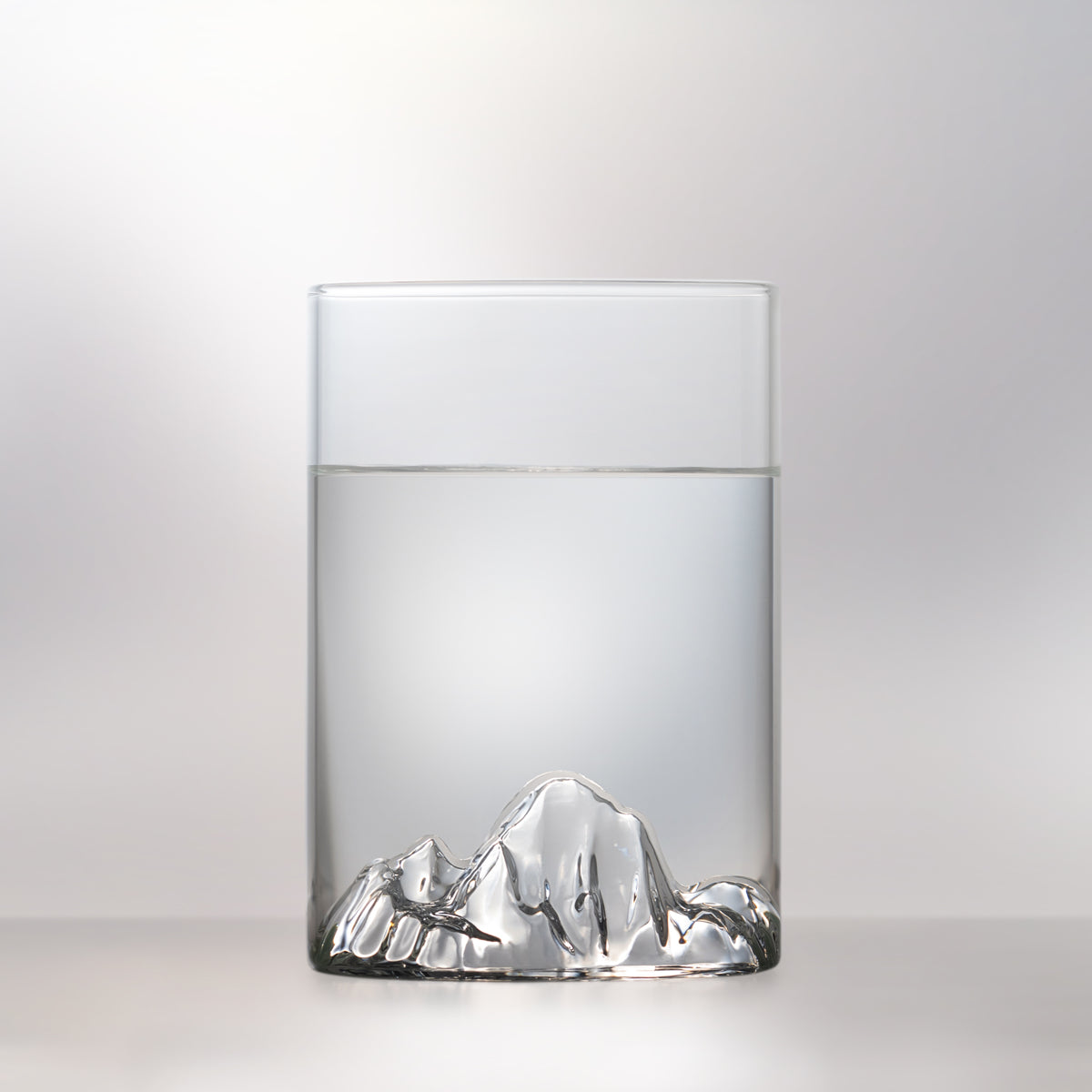 Mt. Temple pint glass by MTNPK Glassware, handcrafted mountain drinkware sold at Greenbriar Market Calgary