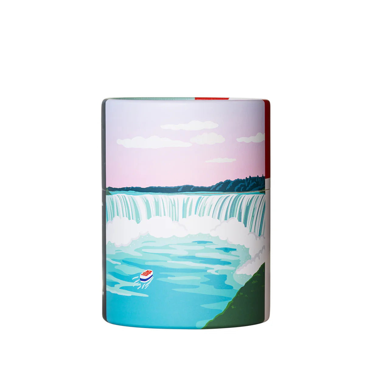Niagara Falls MTNPK tumbler in illustrated gift packaging, sold at Greenbriar Market in Calgary