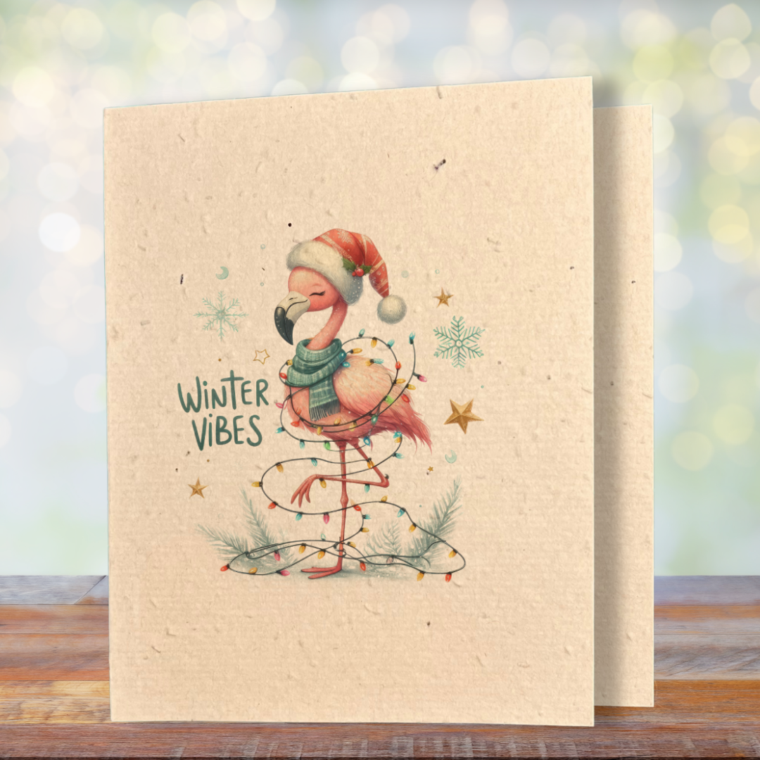Christmas Greeting Card | Plantable Wild Flower Seed Paper - Greenbriar Market + Refillery