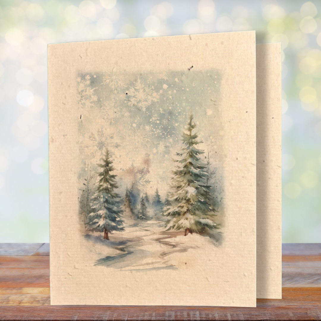 Christmas Greeting Card | Plantable Wild Flower Seed Paper - Greenbriar Market + Refillery