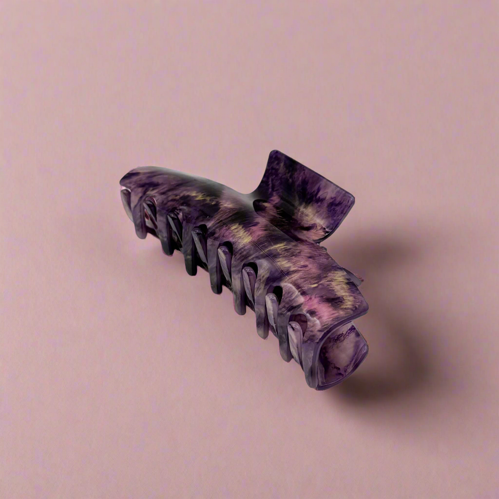 Sabrina | Large Marbled Hair Clip - Greenbriar Market + Refillery
