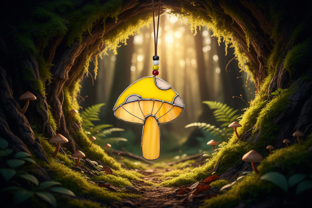 Stained Glass | Fungi - Greenbriar Market + Refillery