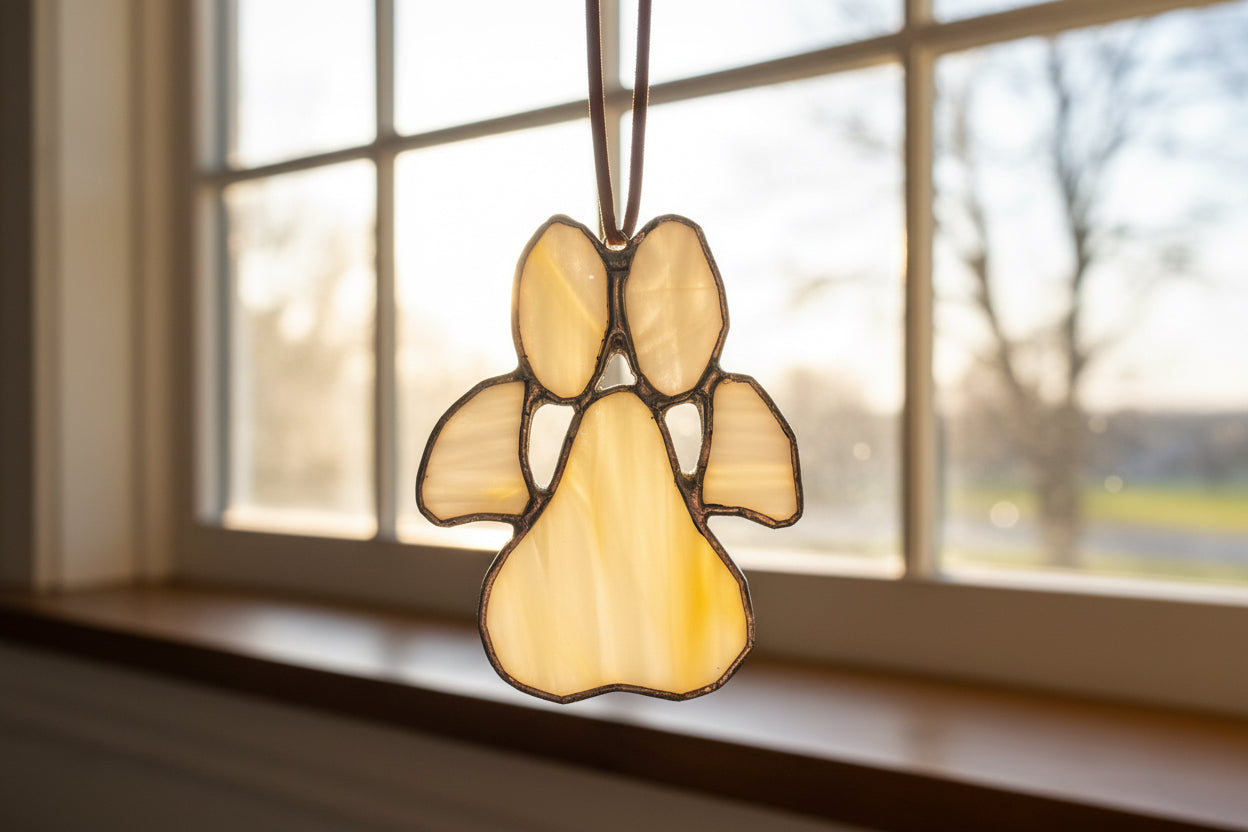 Stained Glass | Paw Print - Greenbriar Market + Refillery