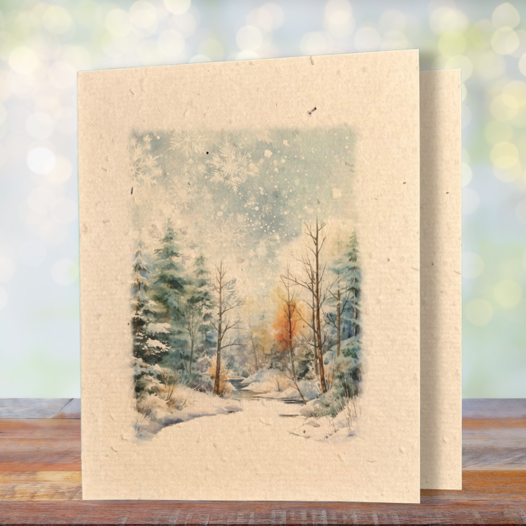Christmas Greeting Card | Plantable Wild Flower Seed Paper - Greenbriar Market + Refillery