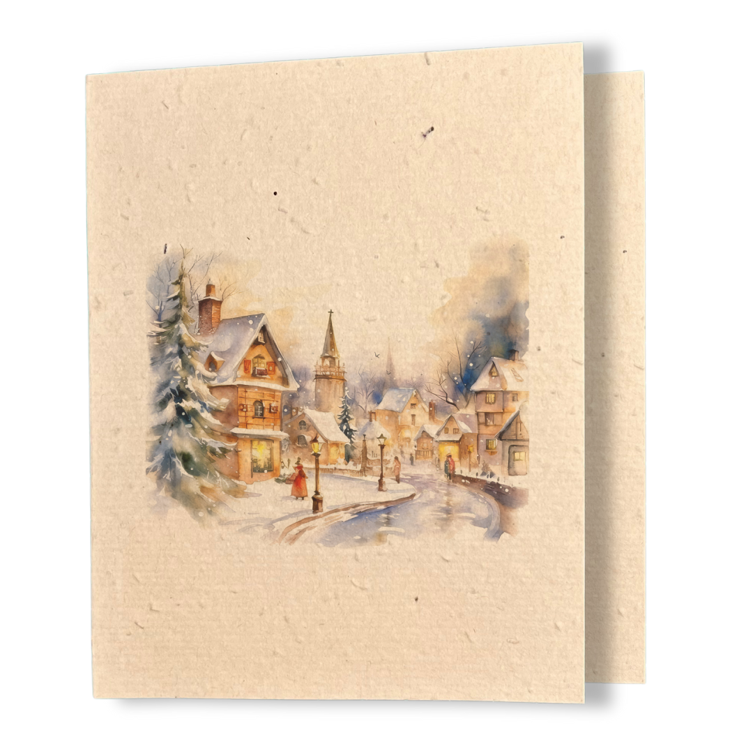 Christmas Greeting Card | Plantable Wild Flower Seed Paper - Greenbriar Market + Refillery
