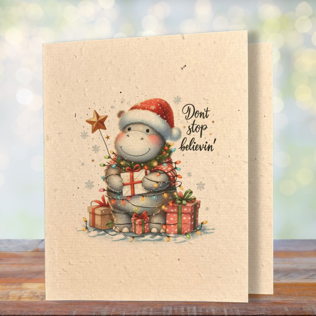 Christmas Greeting Card | Plantable Wild Flower Seed Paper - Greenbriar Market + Refillery