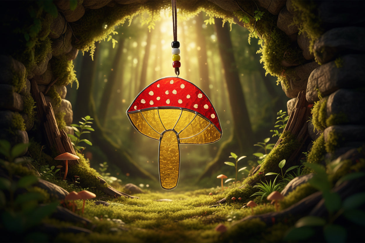 Stained Glass | Fungi - Greenbriar Market + Refillery