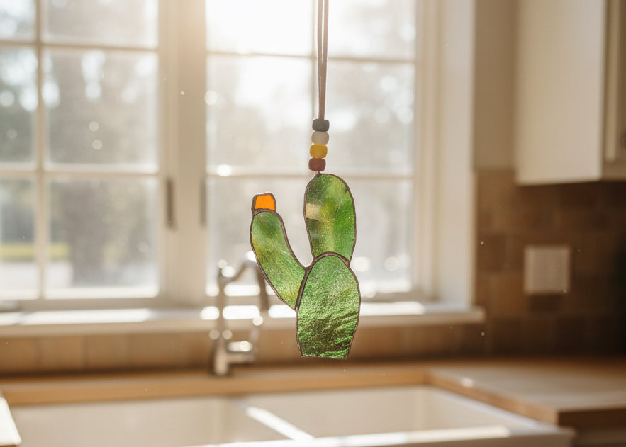 Stained Glass | Cactus - Greenbriar Market + Refillery
