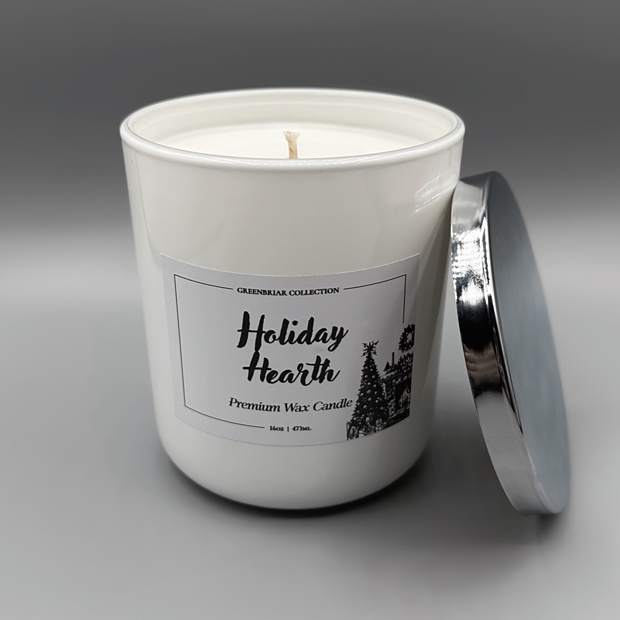 Premium Wax Candle | Holiday Hearth - Greenbriar Market + Refillery