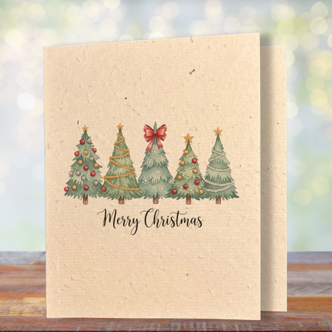 Christmas Greeting Card | Plantable Wild Flower Seed Paper - Greenbriar Market + Refillery