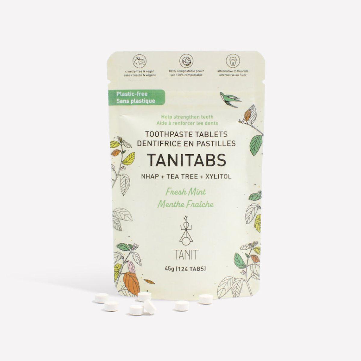 Tanitabs Toothpaste Tabs | Mint - Greenbriar Market + Refillery