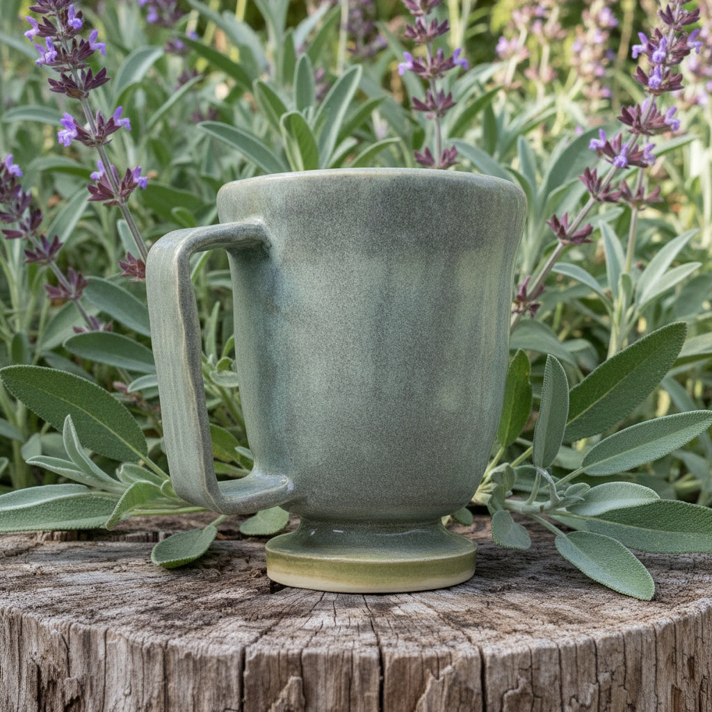The Soft Sage Series | Ceramic Mug - Greenbriar Market + Refillery