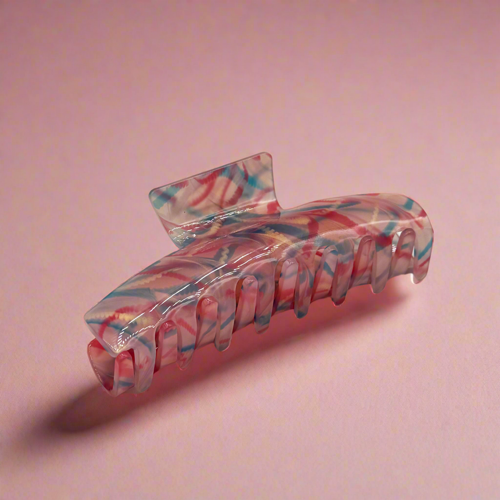 Sabrina | Large Marbled Hair Clip - Greenbriar Market + Refillery