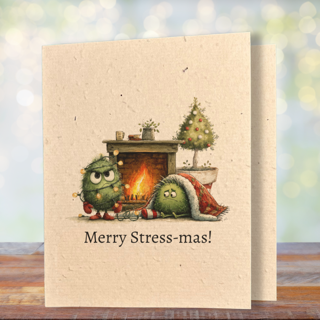 Christmas Greeting Card | Plantable Wild Flower Seed Paper - Greenbriar Market + Refillery