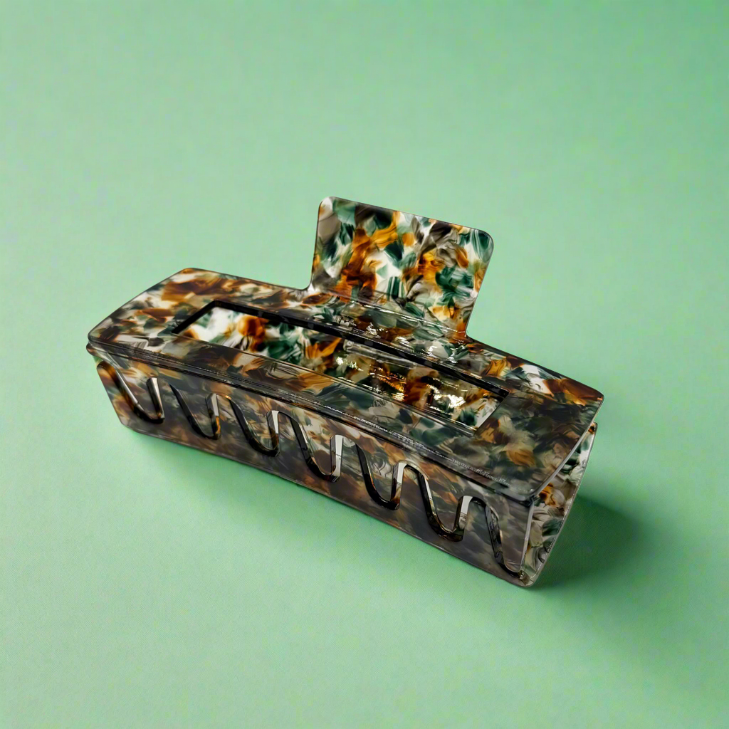 Lorelai | XL Rectangular Hair Clip - Greenbriar Market + Refillery
