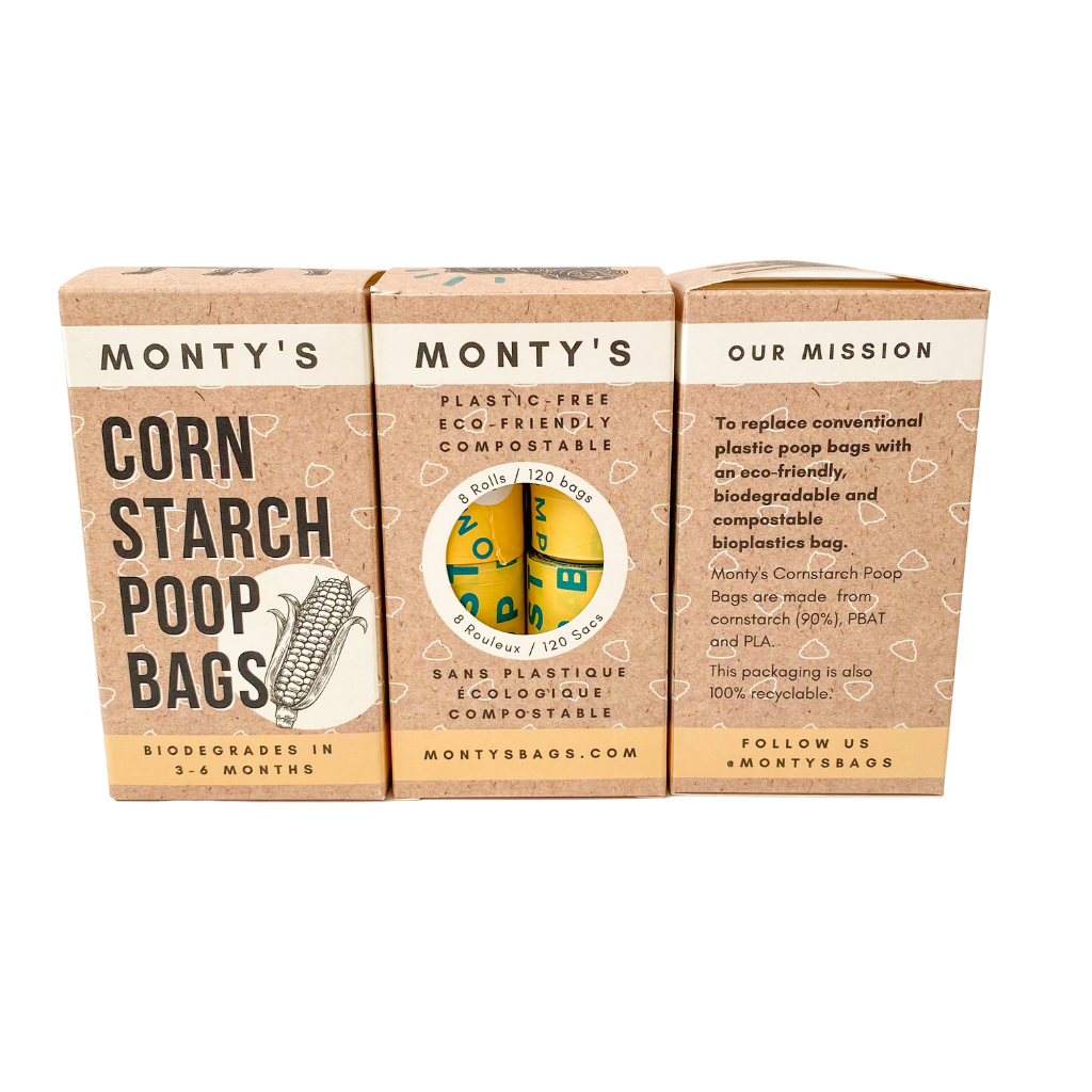 Corn Starch Poop Bags | 120 Bags - Greenbriar Market + Refillery