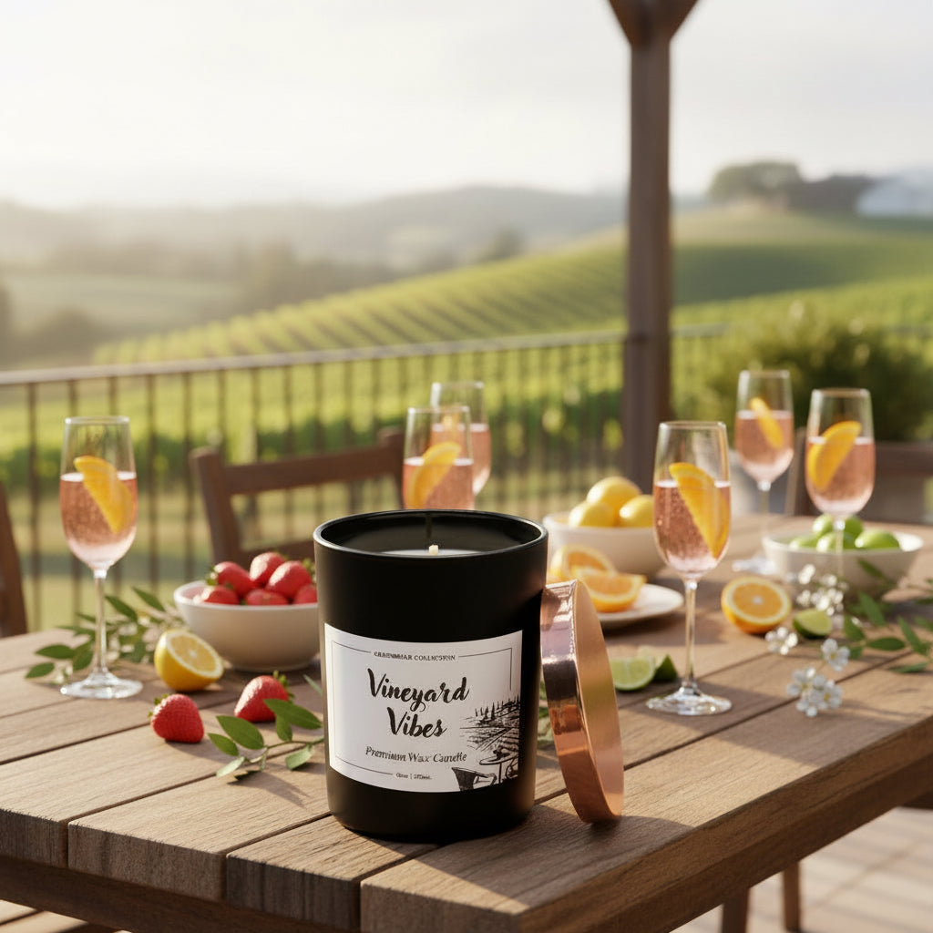 Premium Wax Candle | Vineyard Vibes - Greenbriar Market + Refillery
