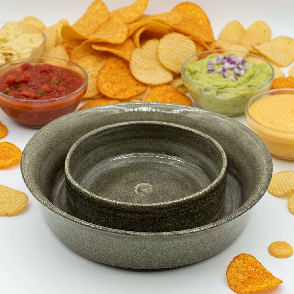 Serving Dip Set | Grey - Greenbriar Market + Refillery