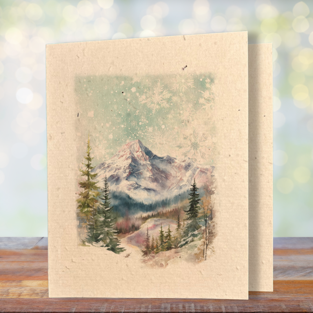Christmas Greeting Card | Plantable Wild Flower Seed Paper - Greenbriar Market + Refillery