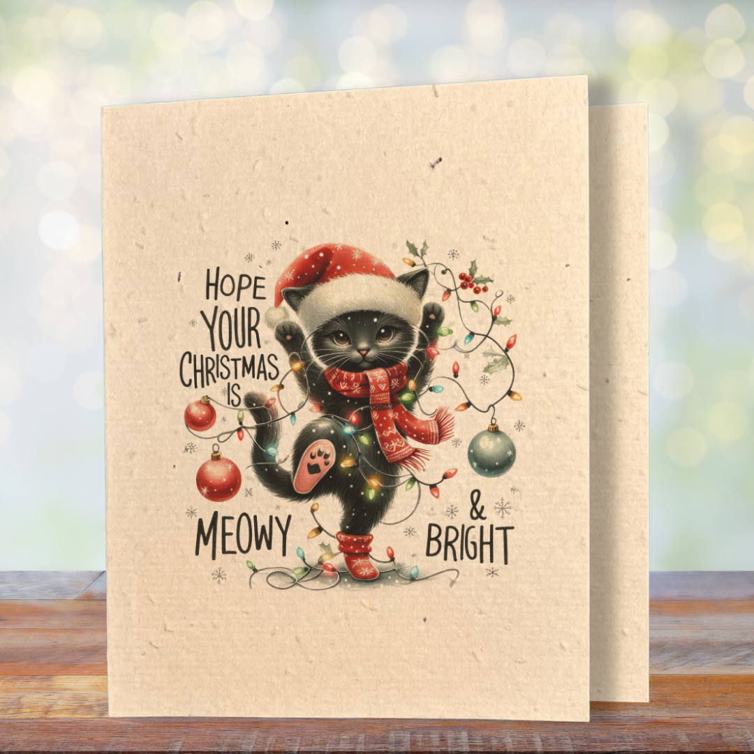 Christmas Greeting Card | Plantable Wild Flower Seed Paper - Greenbriar Market + Refillery
