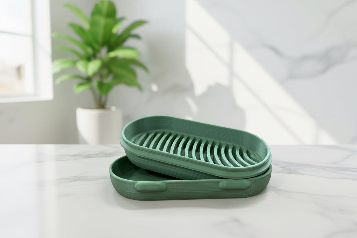 Double Bar Travel Case | Round - Greenbriar Market + Refillery