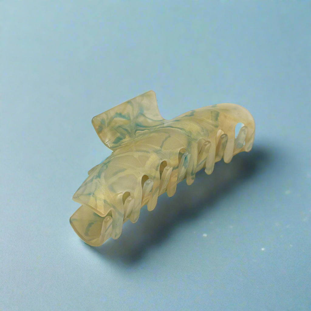 Sabrina | Large Marbled Hair Clip - Greenbriar Market + Refillery