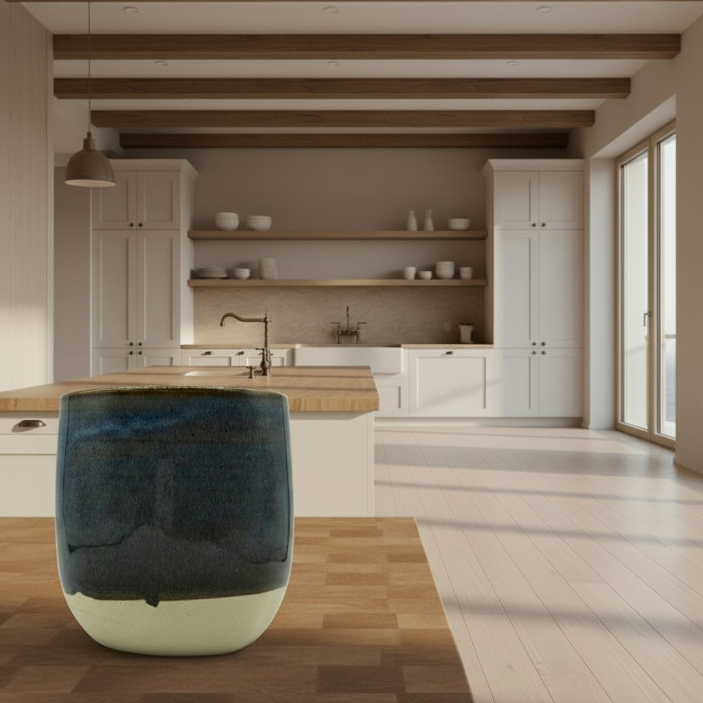 Ceramic Tumbler Mug | The Blues - Greenbriar Market + Refillery